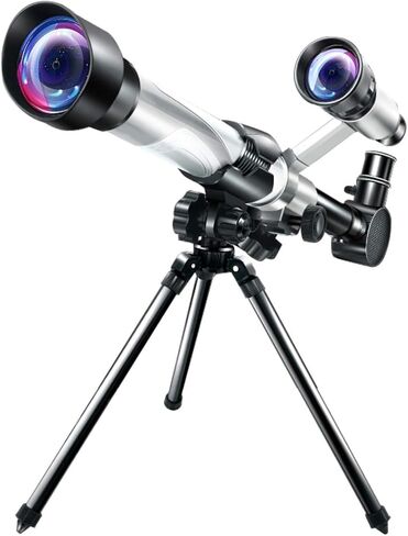 Adults Kids Monocular Telescope Floor Standing 50mm Refractor with Finder Scope & Tripod Astronomical Telescope Best Por in Saudi Arabia