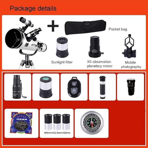 Astronomical Telescope HD Stargazing Space Children's Student Telescope,Telescopes for Astronomy Beginners with Monocula in Kuwait