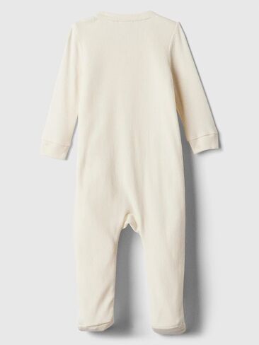 GAP Unisex Baby Two Way Zip Footed One-piece Outfit in Saudi Arabia
