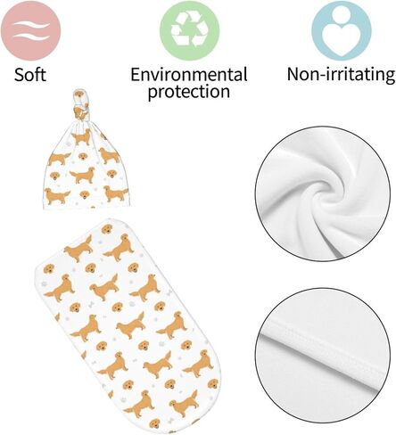 Dachshund Dog Swaddle Blanket, Dog Theme Baby Clothes, Dachshund Baby Stuff in Kuwait