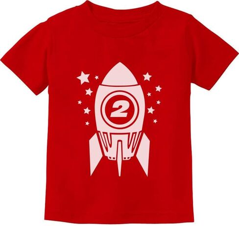 Tstars Gift for Two Year Old - 2nd Birthday Space Rocket Toddler/Infant Kids T-Shirt in Saudi Arabia