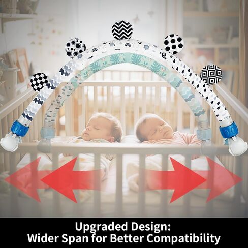 Caterbee Baby Activity Travel Mobile Arch Toy, Black and White Crib Toys (Animal) in Saudi Arabia