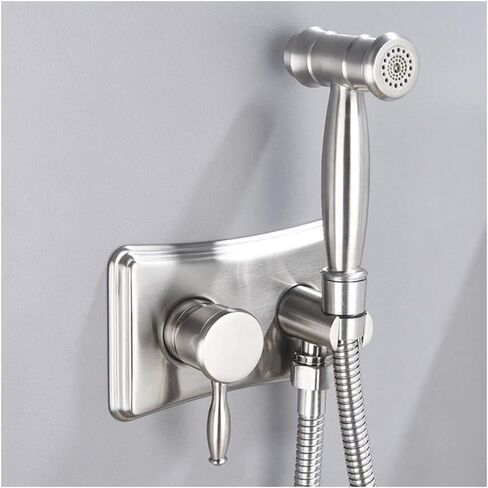 Dual Function HandheldToilet Sprayer Brass Cold and Hot WaterFaucets Wall Mount Cloth Diaper WasherSpray Shower for Feminine Hygiene,Black(Black) in Saudi Arabia