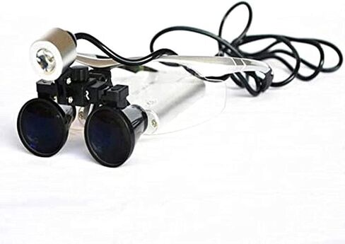 5/3.5X Binocular Magnifier Dental Surgicals+3W Led Headlight Headlamp/Black/3.5* in Saudi Arabia