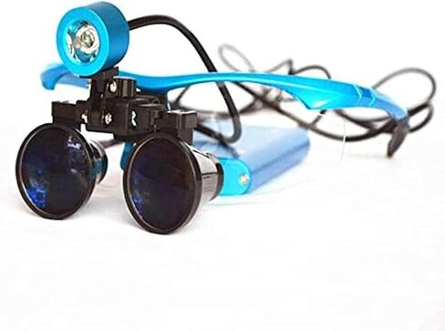 5/3.5X Binocular Magnifier Dental Surgicals+3W Led Headlight Headlamp/Black/3.5* in Saudi Arabia