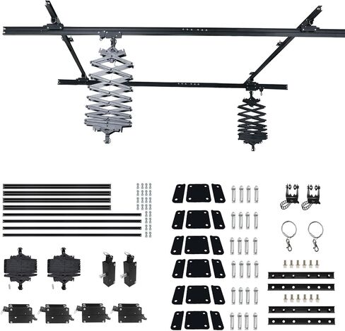 DATOUBOSS 118" x158" Studio Pantograph Photography Ceiling Rail System 3.0Mx4.0M Studio Rail Lighting System Pantograph Studio Arm 43-200CM Studio Ceiling Rail System Photography (3.0x4.0M-A1) in Kuwait