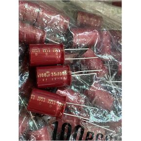 4pcs/Lot Red Robe Bp 100uf/35V electrodled electroletic electrodian for audio
