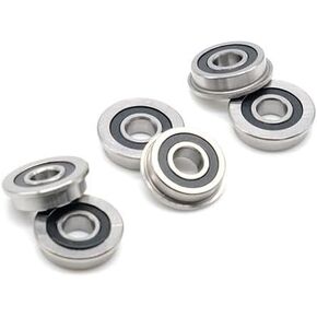 10Pcs F695-2RS Bearing 5x13x4 mm ABEC-7 Flanged Miniature F695 RS Ball F695RS for 2/3 3D Print(625RS 5X16X5)