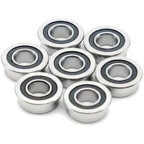 10Pcs MF105 RS Bearing 5x10x4 mm ABEC-7 Voron 3D Flanged Bearing MF105-2RS Ball Bearings MF105RS 3D Print Bearings
