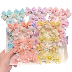 50 Pcs Baby Girls Hair Clips,Children's Bow Hair Clips,Baby Flower Clip,Girls Hairpins Barrettes Hair Accessories
