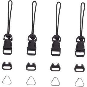 HOMSFOU 8pcs Connector Camera Strap Adapter Quick Release Buckles for Mirrorless and Binoculars and Easy to Install Includes Thickened Straps and