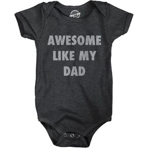 Crazy Dog T-Shirts Awesome Like My Dad Baby Bodysuit Funny Sarcastic Fathers Lovers Graphic Novelty Tee For Infants