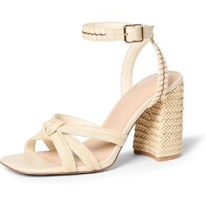 The Drop Women's Renalda Woven Chunky Heel Sandal