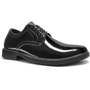 Men's Orthopedic Business Leather Dress Shoes: Arch Support Formal Wingtip Oxford, Plantar Fasciitis Cap Toe Comfort Oxfords, Orthotics Patent Tuxedo Sneakers for Foot and Heel Pain Relief