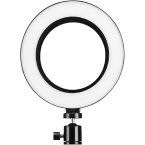 Video Conference Lighting,6" Selfie Ring Light for Laptop/PC Monitor/Desk/Bed/Office