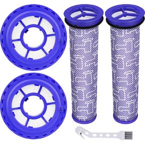 Filter Replacements Compatible with Dy.son DC41 DC65 DC66 UP13 UP20 UP30, Ball Animal 2, Multi Floor Vacuum Compare to Part 920769-01 & 920640-01, Kit includes 2 HEPA Post Filters & 2 Pre Filters
