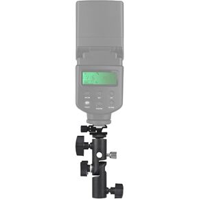 الكاميرا فلاش تثبيت speedlite دوار دوار فلاش قوس الحذاء مع حذاء بارد 1/4 بوصة و 3/8 بوصة المسمار ثقب المظلة ملحقات فلاش حامل