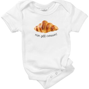 الشجاعة اللطيفة مون مون بيتيت كرواسان القطن العضوي bodysuit