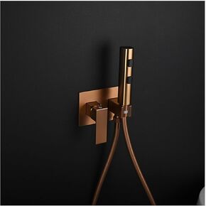 Bidet Sprayer for Toilet, Brass Handheld Sprayer Kit Cloth Diaper Sprayer Set Wall-Mounted Bidet Sprayer High Pressure Handheld Bidet Sprayer for Toilet Hot and Cold Water