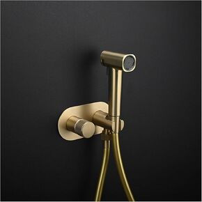 Bidet Sprayer for Toilet, Handheld Sprayer Kit Brass Cloth Diaper Sprayer Set Wall-Mounted Bidet Sprayer High Pressure Handheld Bidet Sprayer for Toilet Hot and Cold Water