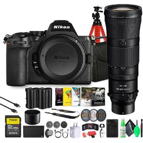 Nikon Z5 II كاميرا كاملة الإطار بدون إطار (1680) | ضبط تلقائي للائحة من الذكاء الاصطناعي | لعشاق التصوير الفوتوغرافي والفيديو Z 180-600mm + 64 جيجابايت + مجموعة مرشح العدسات + المزيد