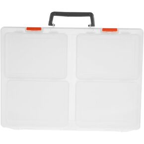 COHEALI 1 Set Capacity Photo Storage Case with Handle Transparent Organizer for Photos and Postcards Durable and Easy to Clean for Home Organization