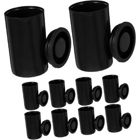 24Pcs Film Canister Plastic Film Storage Containers with Caps Multi Functional for Camera Film Items and Fishing Bait Compact Portable Organizers