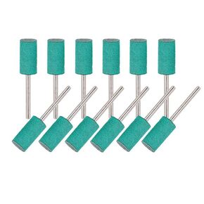 30PCS Rubber Polishing Bit Set,1/8" Shank 1/4" Cylinder Heads,for Metal Derusting & Wood/Jade Polishing