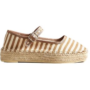Mary Jane Espadrille Flats for Women Woven Ballet Flat Espadrille Canvas Summer Flats