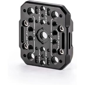 Tilta Rear Accessory Mounting Plate Compatible with Canon C400 | Mount via 1/4"-20 and 3/8"-16 with Locating Points | Universal Design | Expandable Design | Lightweight and Durable