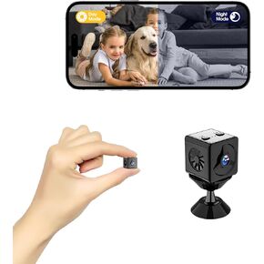 2K Hidden Camera - Small Camera Indoor - Spy Camera - Nanny Cam for Baby, Pet, Home Security Cameras with Motion Detection and Cloud Storage