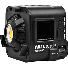 yongnuo-1 Ynlux100 مضغوط LED فيديو Light Light Cob Photography ملء الضوء 100W 5600K قابلة للضايق 9 تأثيرات الإضاءة