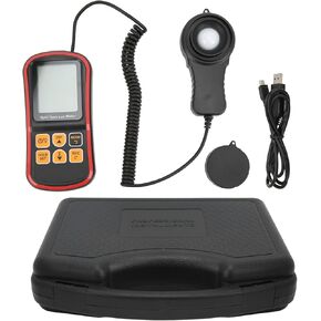 Digital ILLUMINANCE Meter Temperature Measurement Up to 200,000LX Light Measurement Industrial Plant Lighting Measurement ABS