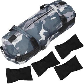 VICASKY 1 Set Camouflage Fitness Sandbag Durable Weightlifting Pouch for Strength Building Endurance Workouts Adaptable Exercise Bag for Gym and Outdoor Training