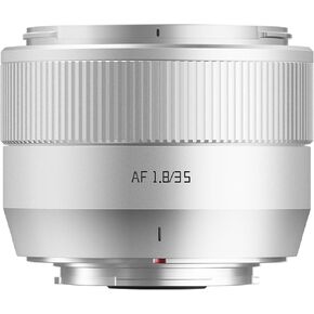 TTartisan AF 35mm F1.8 II Fuji X Mount, APS-C Lens for Fuji X-Mount Cameras X-A1 X-A10 X-A2 X-A3 X-A5 X-A7 X-M1 X-M5 X-H1 X-H2 X-H2S (Silver)