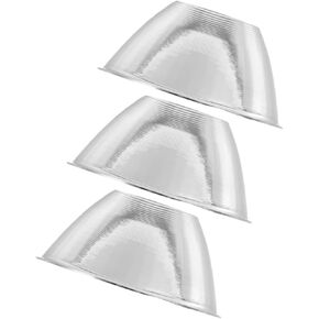 Uonlytech 3pcs Aluminum Reflector Cup for Flashlight Replacement Accessory for Spotlight Lighting Fixture Reduces Glare Enhances Light Efficiency for Indoor and Outdoor Use