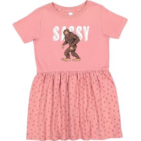 inktastic Bigfoot Sassy Happy Sasquatch Toddler Dress