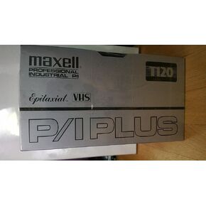 MAXELL PROFESSIONAL INDUSTRIAL P/I PLUS, T-120, EPITAXIAL VHS, [5-PACK]