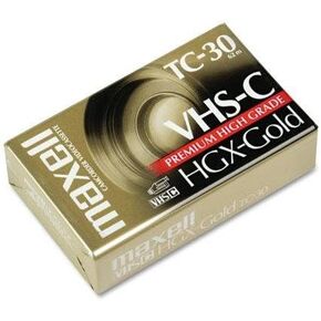 Maxell 203010 عالية الجودة VHS-C كاسيت شريط فيديو ، 30 دقيقة