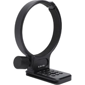 Lens Collar Tripod Mount Ring, Lens Collar Support Compatible with QR Plate 1/4 3/8 Inch Screw Hole Replacement Tripod Mount Collar Tripod Collar Mount Ring for SAMYANG AF 35 to