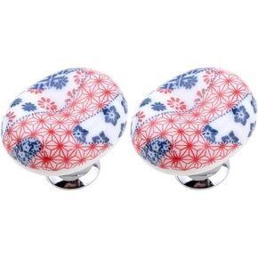 2 pcs Simple Pastoral Drawer Cabinet Knob Multicolor Baby Kid's Children's Furniture Handles Kitchen Cabinet Ceramic Knobs - (Color: Style A)