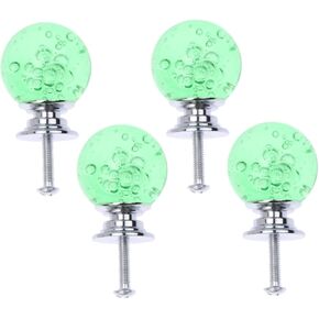 4set Drawer Knobs with Silver Base for Cabinets Dressers and Includes Screws for Easy Installation Hardware Upgrade