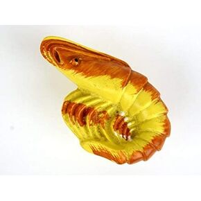 10Pcs/Lot Child Sea Style Colour Prawn Kit Cabinet Handle and Knobs - (Color: Yellow) (Black)