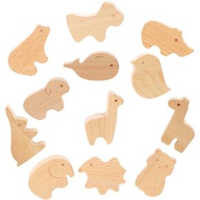 12pcs Cute Animal Drawer Knobs for Boy Girl Room Wooden Cabinet Pulls with Screws Furniture Handles Charming Animal Shapes Easy Installation
