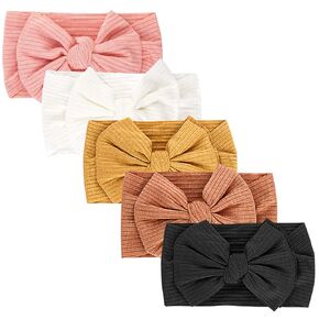 Dreshow Bqubo Handmade Baby Haptonds ناعم ومطاردات الشعر مع أقواس نايلون أقواس الشعر للبنات طفل الأطفال الصغار الصغار