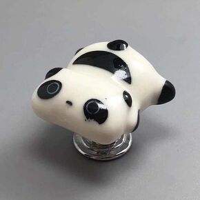 Ceramic Handle Cabinet Handle Drawer Handle Creative Red Panda Cat Handle Children's Room Handle Home Accessories Drawer Knobs - Cabinet Pulls - - (Color: 5)