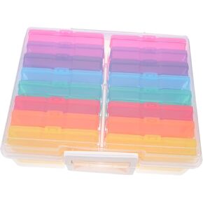 DOITOOL 1Set Multi Functional Greeting Card Organizer and Photo Storage Box Cell Case for Easy Classification Durable and Portable Design for Photos and Cards
