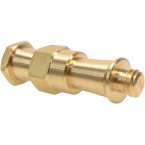 Foto&Tech Brass Spigot 3/8"-16 Male Thread Screw Adapter Hexagonal Stud for Manfrotto Super Clamps/Light Head