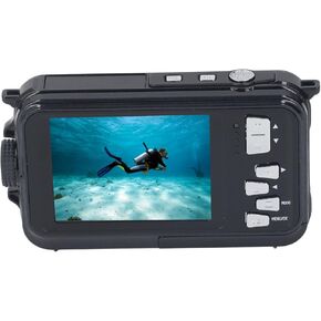 Digital Camera, Underwater Camera for Snorkeling, 2.7K 48MP Full HD Under Water Camera with 1.8 Inch Screen Selfie Function, 10FT
