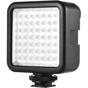 Andoer Mini Led Camera Light,Ultra Bright 49 LED Video Light,Dimmable Panel Video Ligh with Shoe Mount Adapter for Canon Nikon Sony A7 DSLR Cameras